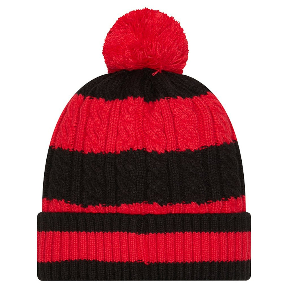 NFL Kansas City Chiefs Women's Braided Cuffed Knit Hat with Pom