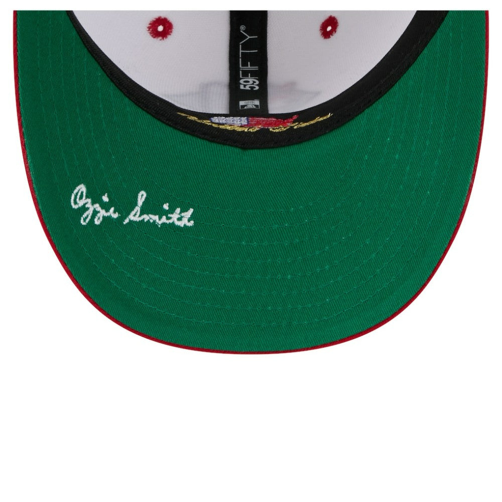 Ozzie Smith St. Louis Cardinals 59FIFTY Fitted Hat - White | New Era