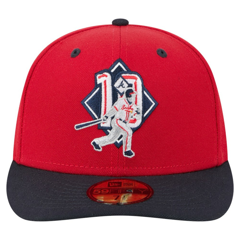 Chipper Jones Atlanta Braves 59FIFTY Fitted Hat - Red | New Era