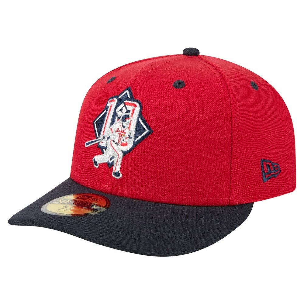 Chipper Jones Atlanta Braves 59FIFTY Fitted Hat - Red | New Era