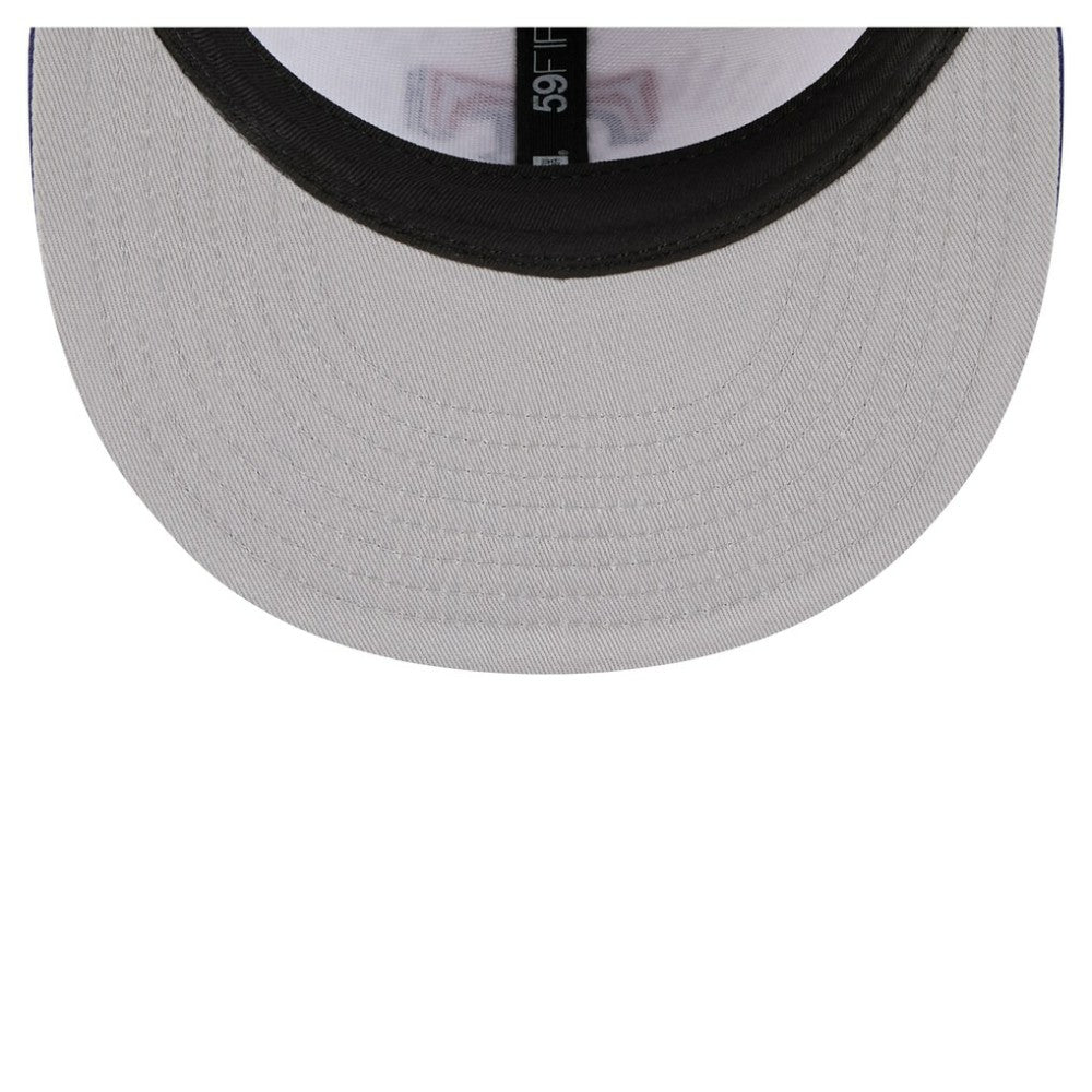 Texas Rangers Repeat 59FIFTY Fitted Hat - White/Royal | New Era