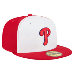 Philadelphia Phillies Repeat 59FIFTY Fitted Hat - White/Red | New Era