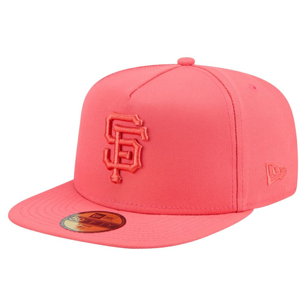 San Francisco Giants Color Pack A-Frame 59FIFTY Fitted Hat - Coral | New Era
