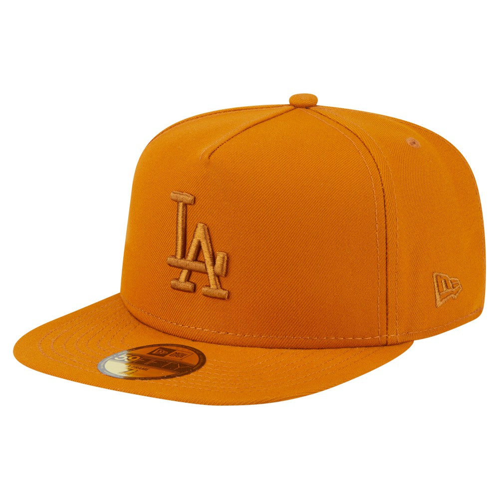 Los Angeles Dodgers Color Pack A-Frame 59FIFTY Fitted Hat - Orange | New Era