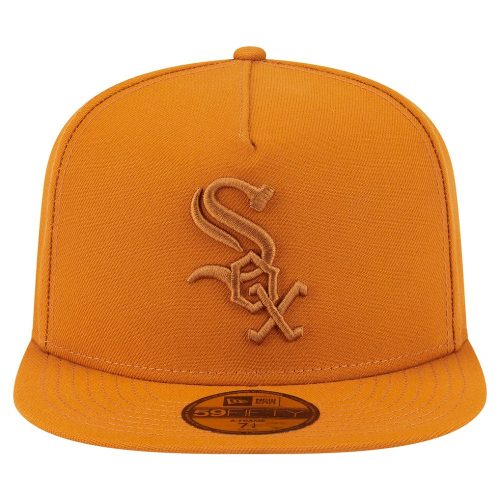 Chicago White Sox Color Pack A-Frame 59FIFTY Fitted Hat - Orange | New Era