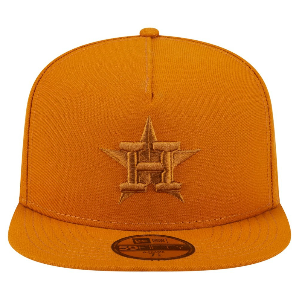 Houston Astros Color Pack A-Frame 59FIFTY Fitted Hat - Orange | New Era