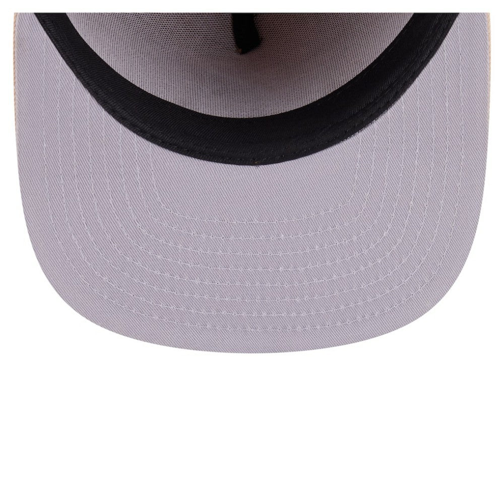Atlanta Braves Two-Tone Color Pack A-Frame 59FIFTY Fitted Hat - Orange/Light Beige | New Era