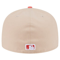 Chicago White Sox Two-Tone Color Pack A-Frame 59FIFTY Fitted Hat - Light Beige/Coral | New Era