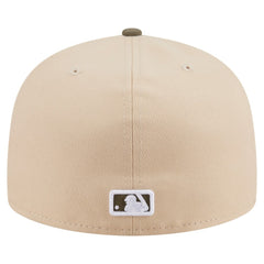 Baltimore Orioles Two-Tone Color Pack A-Frame 59FIFTY Fitted Hat - Light Beige/Olive | New Era