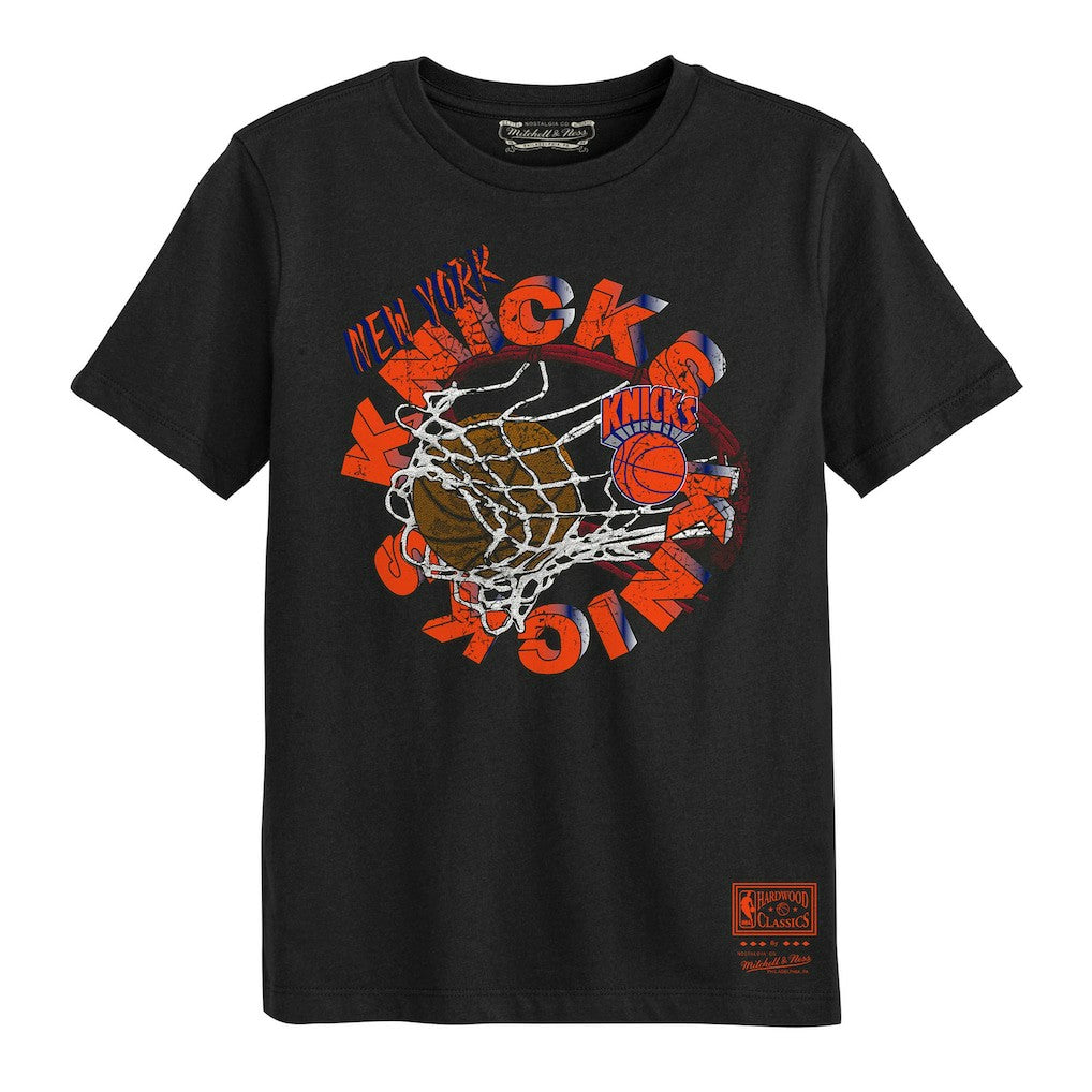 New York Knicks Preschool In The Net T-Shirt - Black | Mitchell & Ness shop