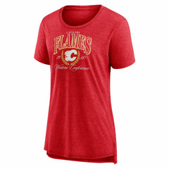 Calgary Flames Women's Reign Supreme Tri-Blend T-Shirt