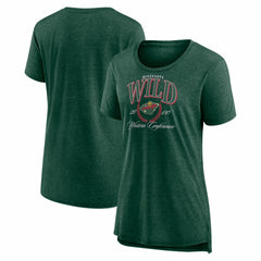 Minnesota Wild Women's Reign Supreme Tri-Blend T-Shirt