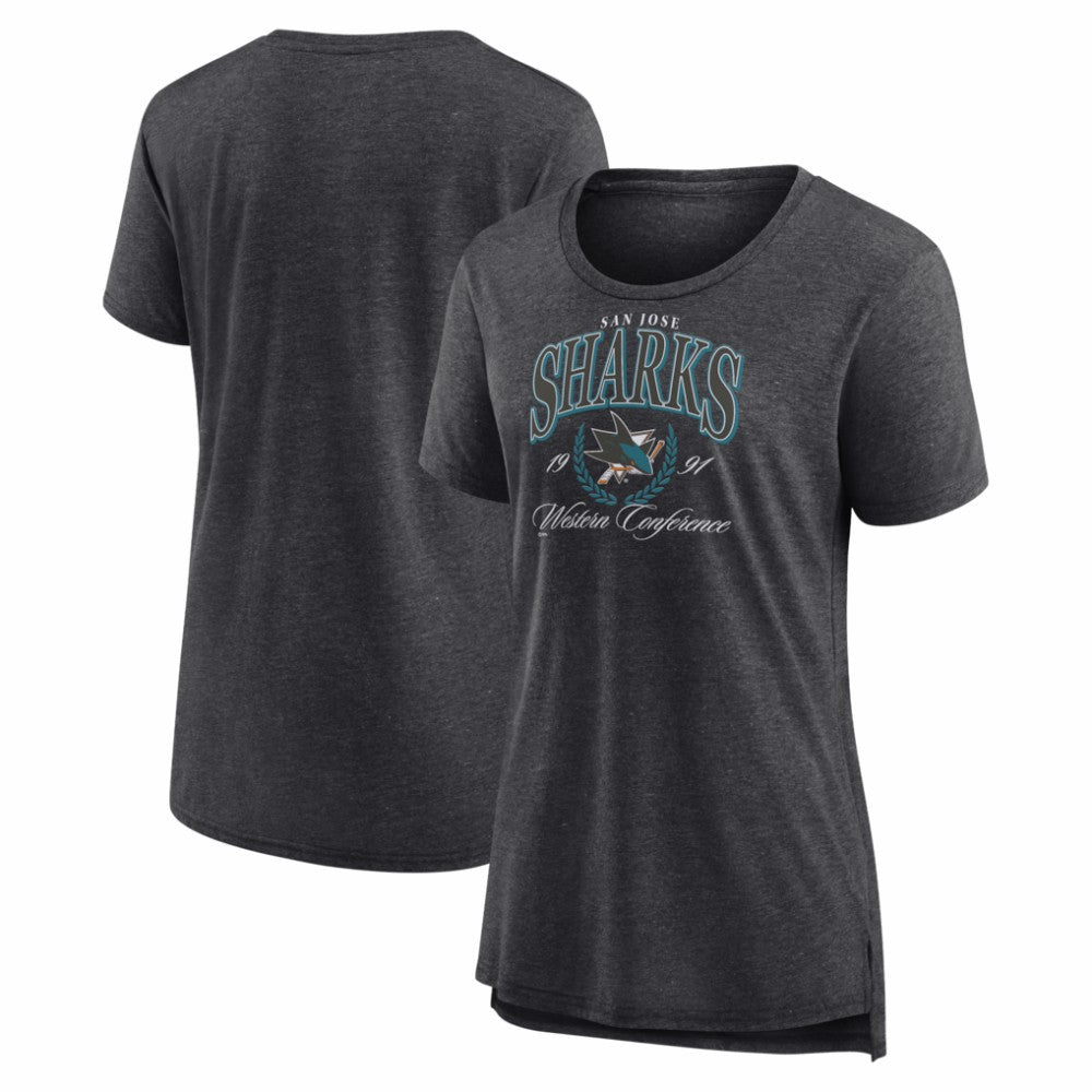 San Jose Sharks Women's Reign Supreme Tri-Blend T-Shirt