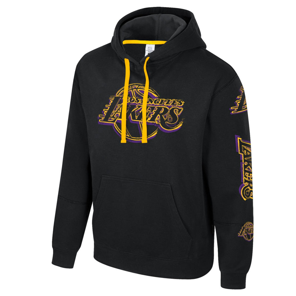 Los Angeles Lakers Stadium Essentials Unisex Elementized Pullover Hoodie - Black discount