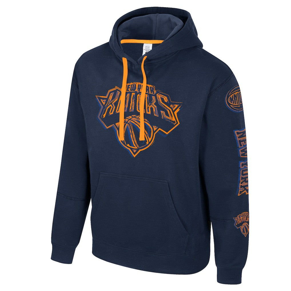 New York Knicks Stadium Essentials Unisex Elementized Pullover Hoodie - Navy shop
