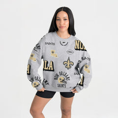 NFL New Orleans Saints Gameday Couture Women's Always On Repeat Fleece Sweatshirt