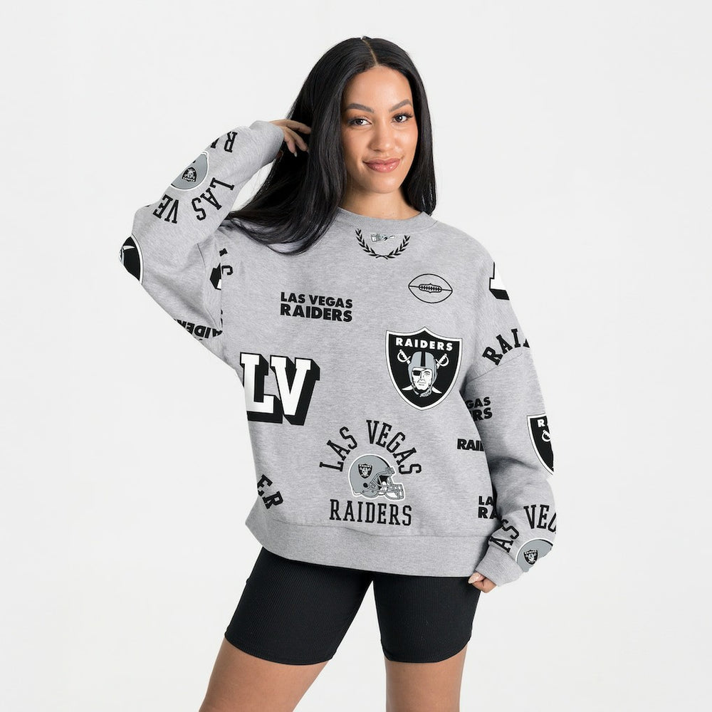 NFL Las Vegas Raiders Gameday Couture Women's Always On Repeat Fleece Sweatshirt