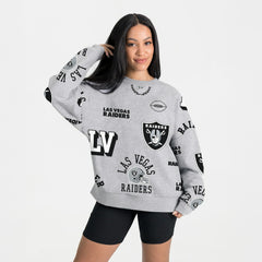 NFL Las Vegas Raiders Gameday Couture Women's Always On Repeat Fleece Sweatshirt