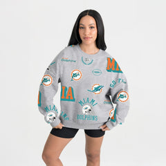 NFL Miami Dolphins Gameday Couture Women's Always On Repeat Fleece Sweatshirt