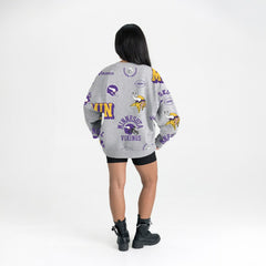 NFL Minnesota Vikings Gameday Couture Women's Always On Repeat Fleece Sweatshirt
