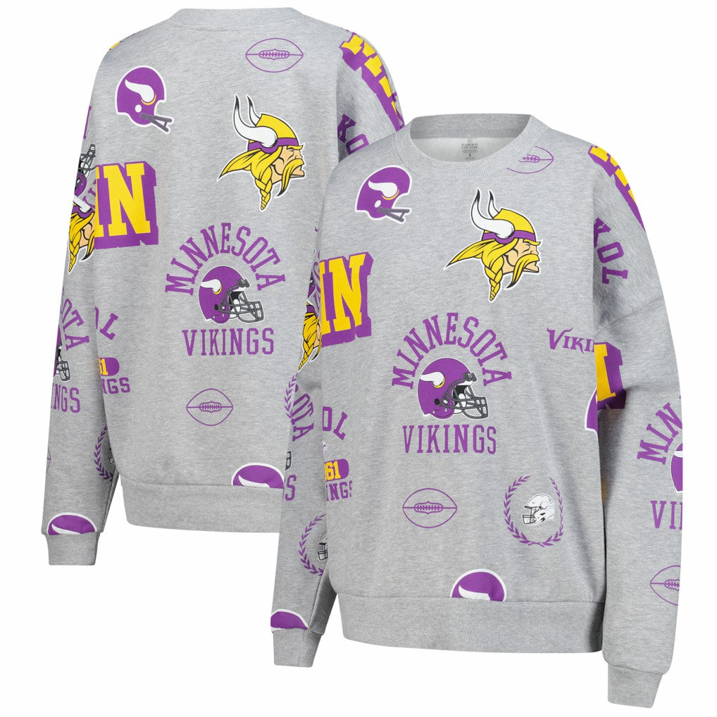 NFL Minnesota Vikings Gameday Couture Women's Always On Repeat Fleece Sweatshirt