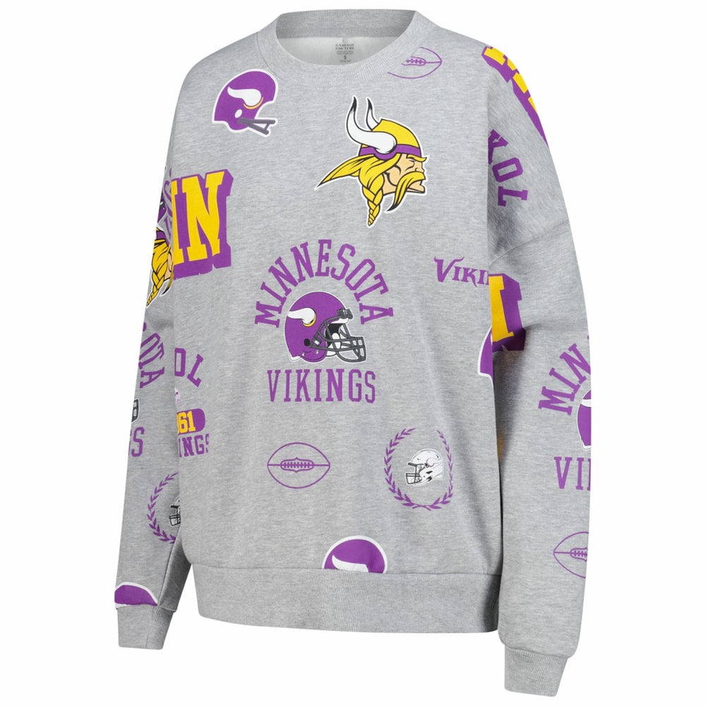 NFL Minnesota Vikings Gameday Couture Women's Always On Repeat Fleece Sweatshirt
