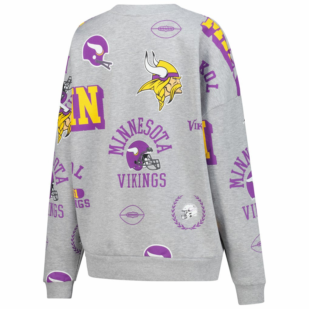 NFL Minnesota Vikings Gameday Couture Women's Always On Repeat Fleece Sweatshirt