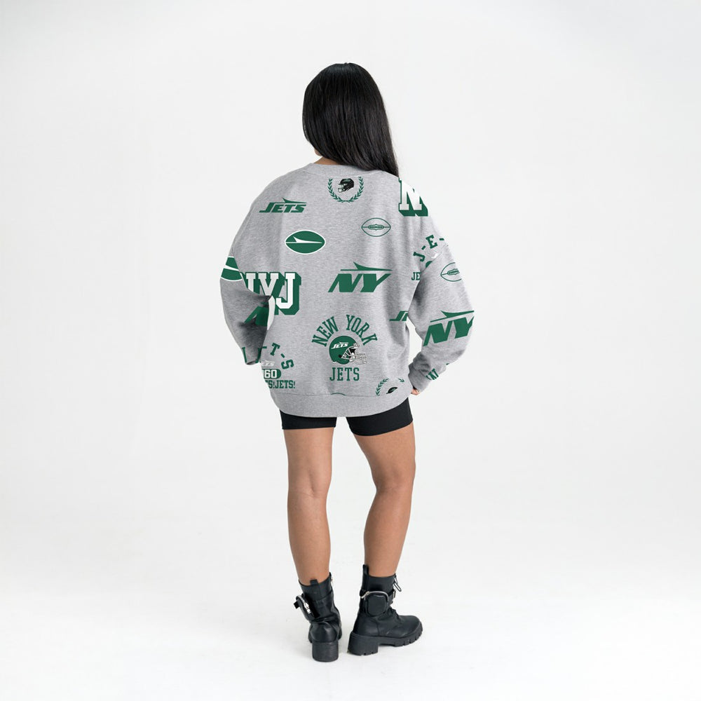 NFL New York Jets Gameday Couture Women's Always On Repeat Fleece Sweatshirt