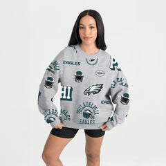 NFL Philadelphia Eagles Gameday Couture Women's Always On Repeat Fleece Sweatshirt