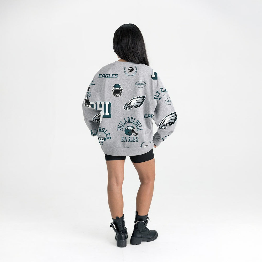 NFL Philadelphia Eagles Gameday Couture Women's Always On Repeat Fleece Sweatshirt
