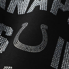 NFL Indianapolis Colts Gameday Couture Women's Oversized Hype Era Rhinestone Text Sweatshirt