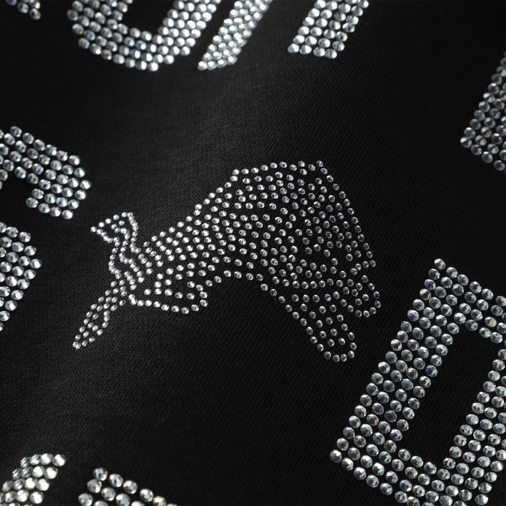 NFL Detroit Lions Gameday Couture Women's Oversized Hype Era Rhinestone Text Sweatshirt