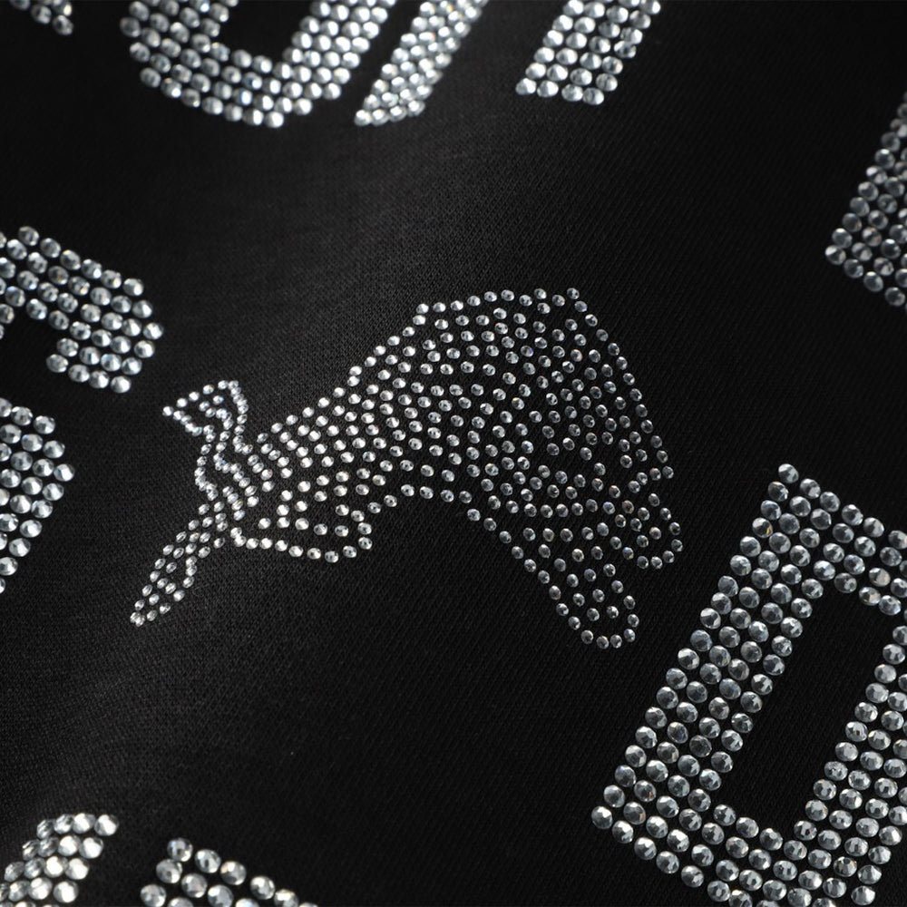 NFL Detroit Lions Gameday Couture Women's Oversized Hype Era Rhinestone Text Sweatshirt