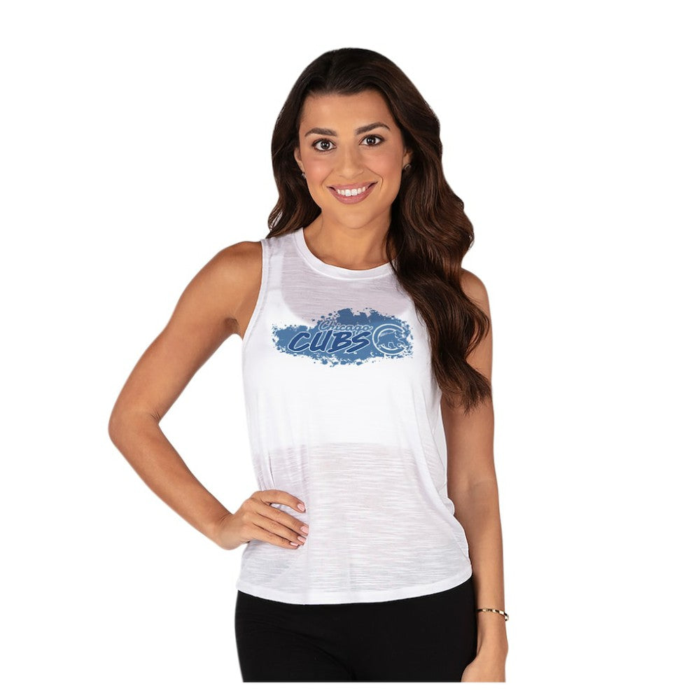 Chicago Cubs Concepts Sport Women's Infuse Slub Tank Top - White