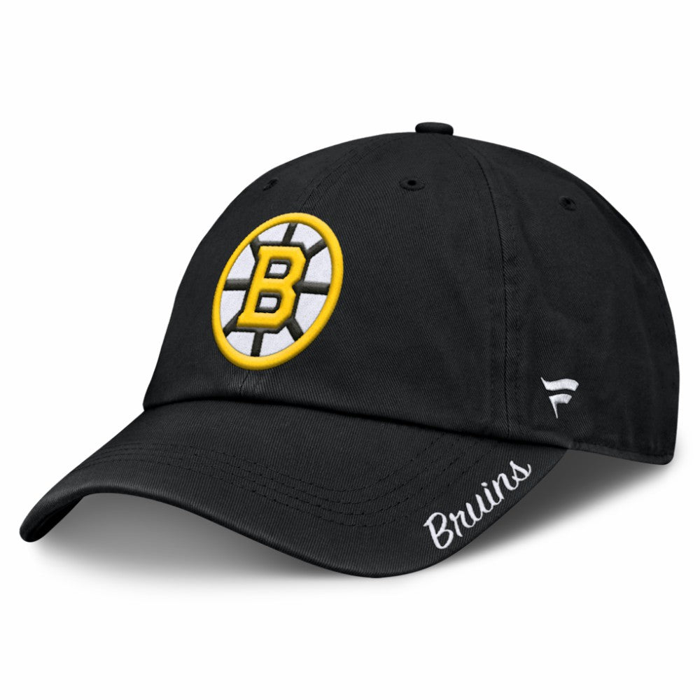 Boston Bruins Fanatics Women's Core Logo Adjustable Hat