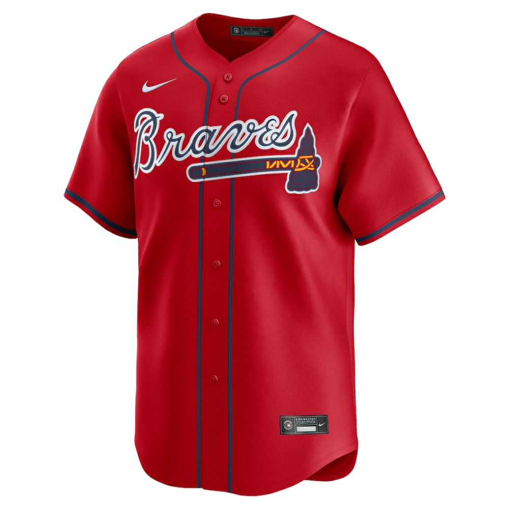 Atlanta Braves Alternate Limited Custom Jersey - Red | Nike