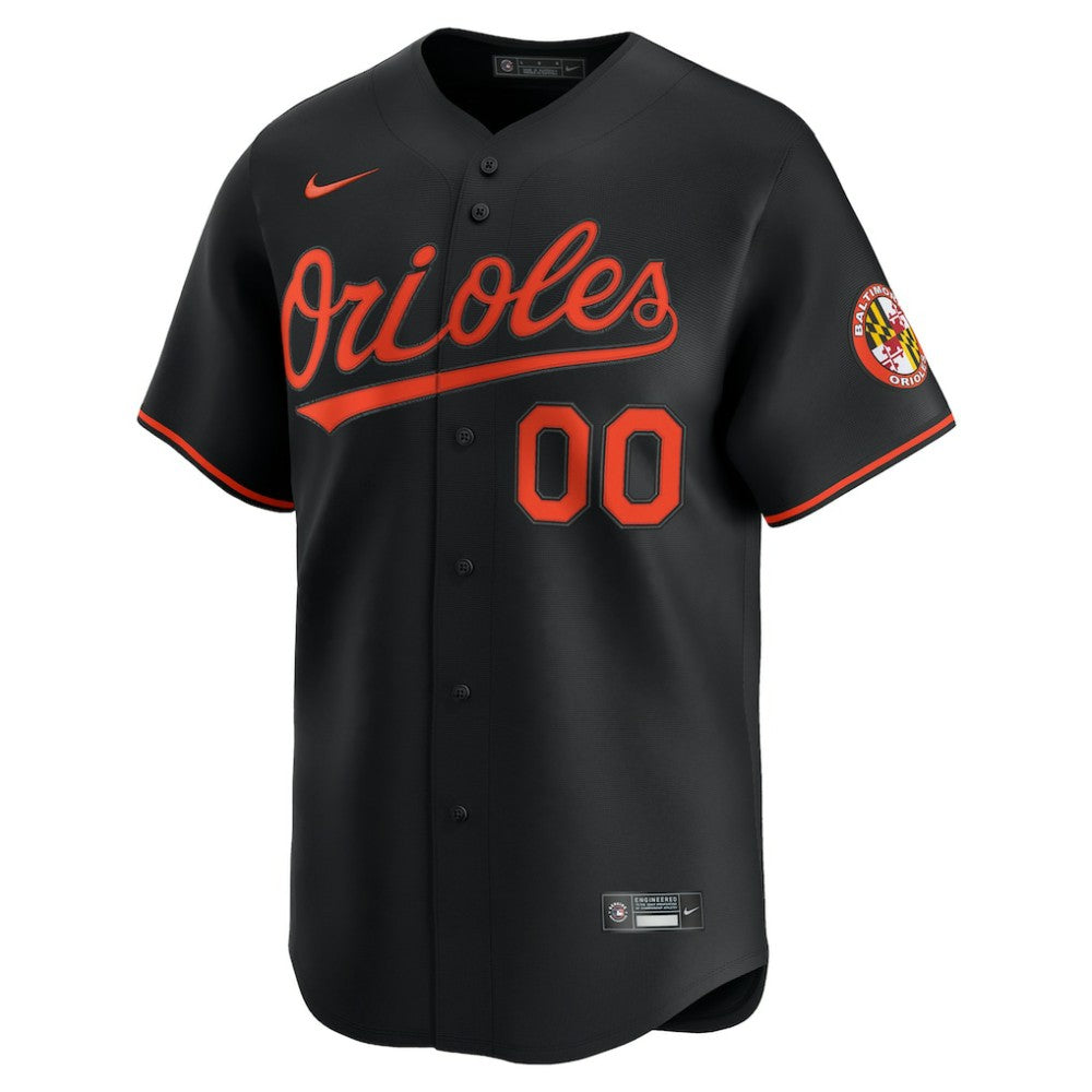 Baltimore Orioles Alternate Limited Custom Jersey - Black | Nike