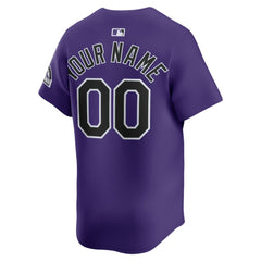Colorado Rockies Alternate Limited Custom Jersey - Purple | Nike