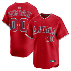 Los Angeles Angels Alternate Limited Custom Jersey - Red | Nike
