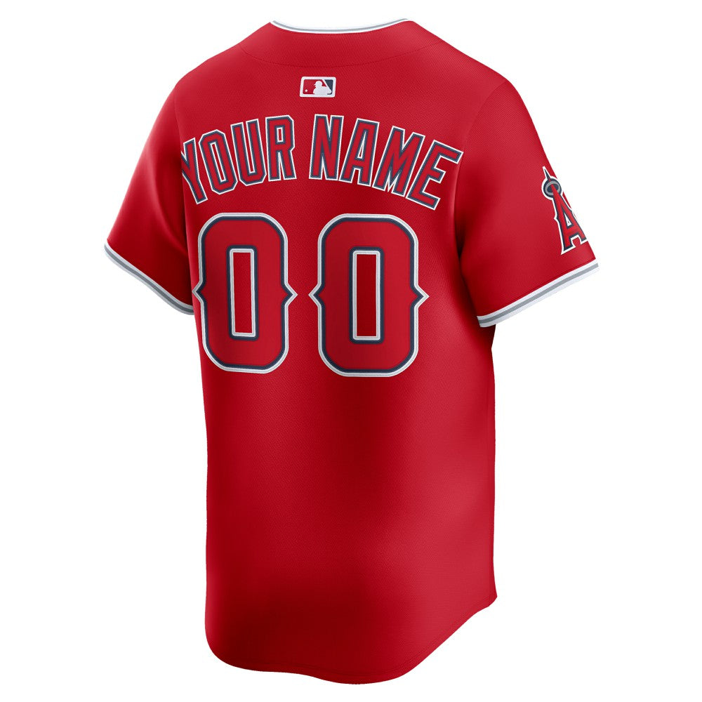 Los Angeles Angels Alternate Limited Custom Jersey - Red | Nike