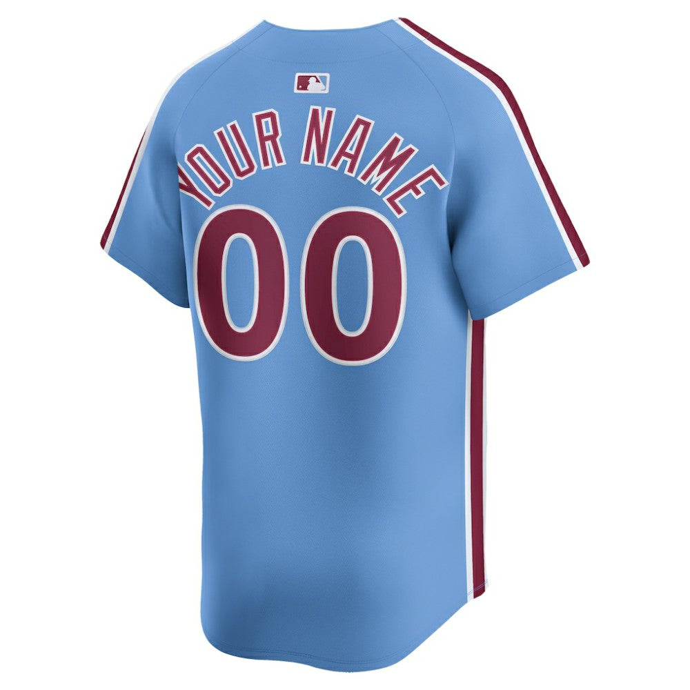 Philadelphia Phillies Alternate Limited Custom Jersey - Light Blue | Nike