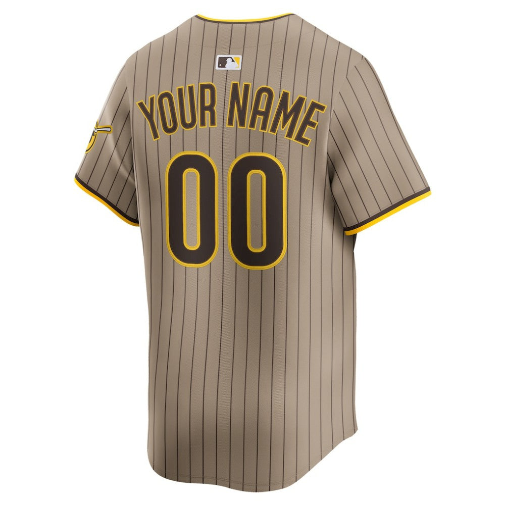San Diego Padres Alternate Limited Custom Jersey - Sand | Nike