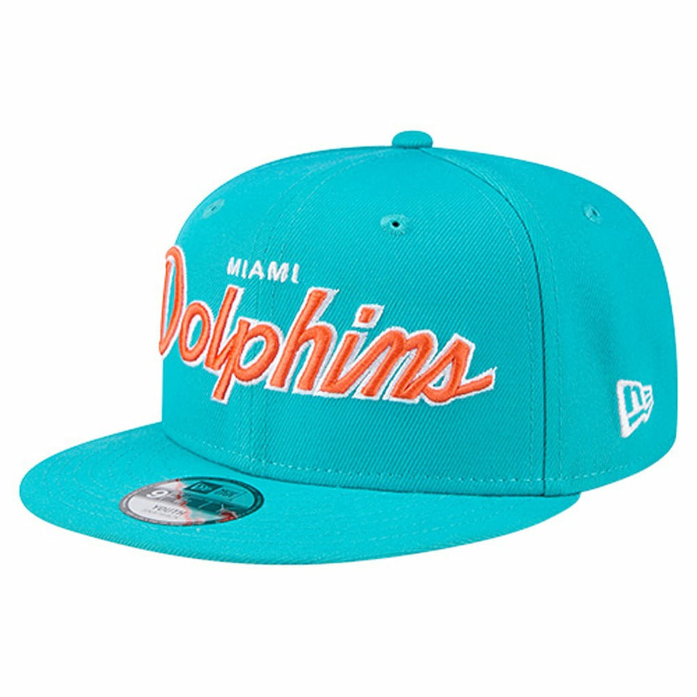 NFL Miami Dolphins Youth Main Script 9FIFTY Snapback Hat