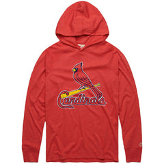 St. Louis Cardinals Homage Lightweight Raglan Tri-Blend Pullover Hoodie - Red