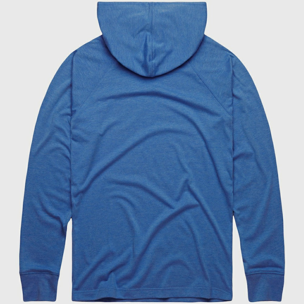 Texas Rangers Homage Lightweight Raglan Tri-Blend Pullover Hoodie - Light Blue