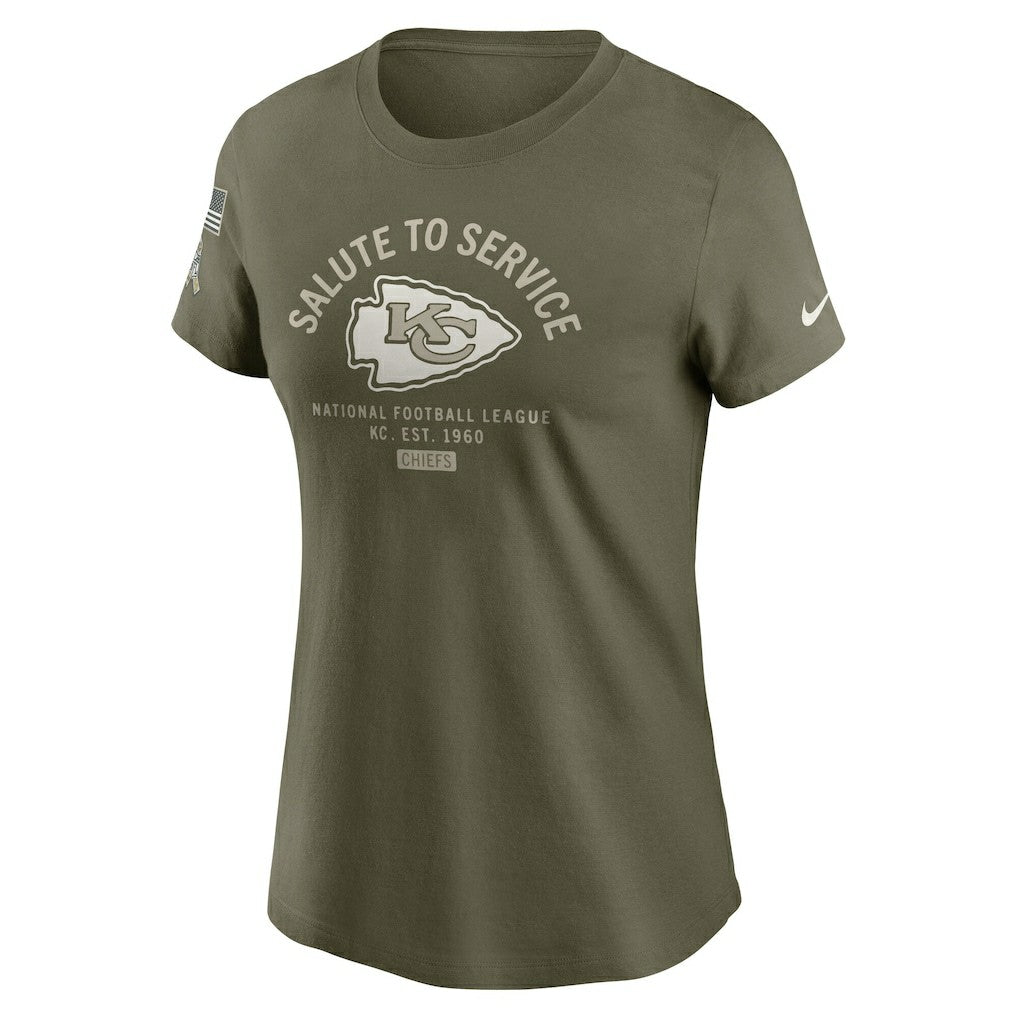 NFL Kansas City Chiefs Women's 2025 Salute to Service Sideline T-Shirt