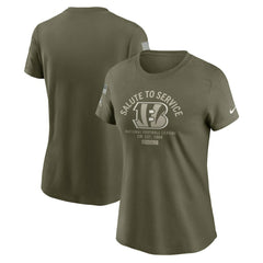 NFL Cincinnati Bengals Women's 2025 Salute to Service Sideline T-Shirt
