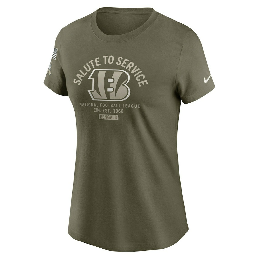 NFL Cincinnati Bengals Women's 2025 Salute to Service Sideline T-Shirt