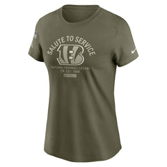 NFL Cincinnati Bengals Women's 2025 Salute to Service Sideline T-Shirt
