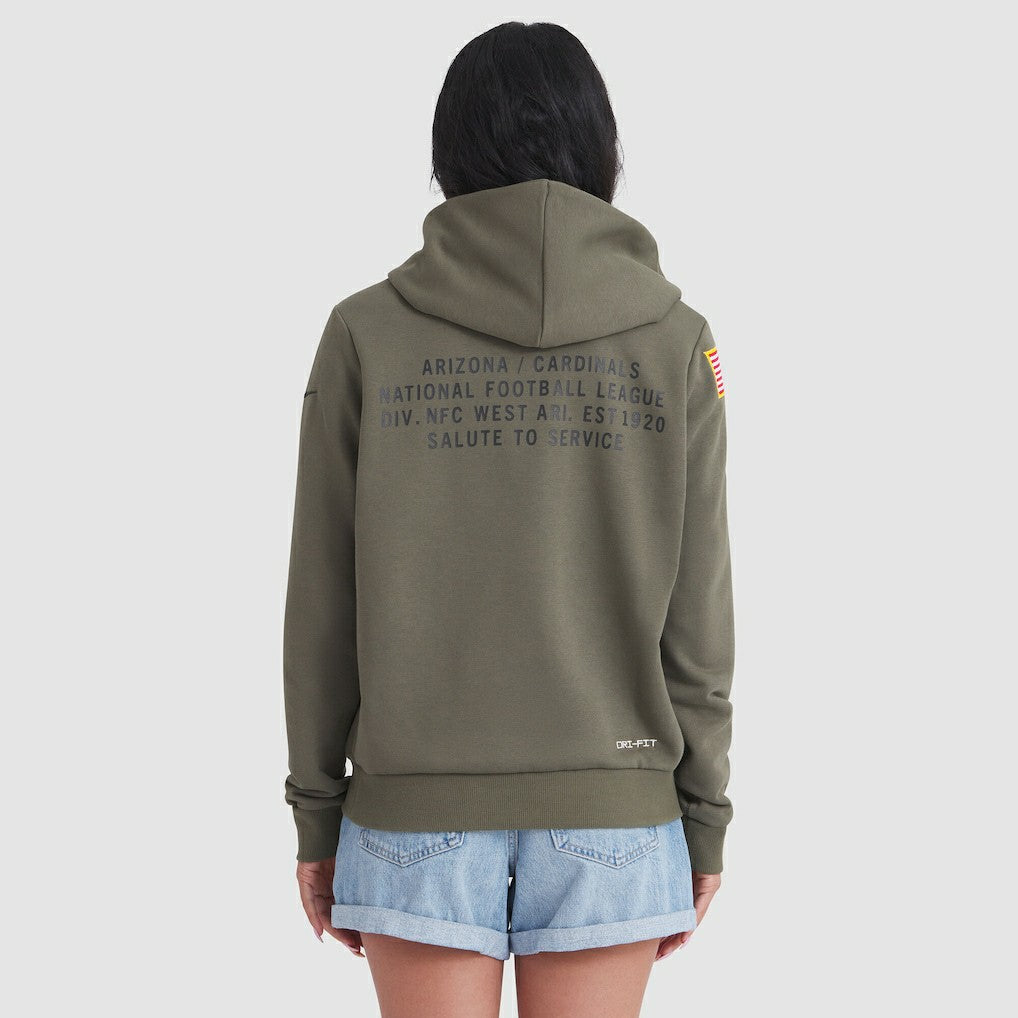 NFL Arizona Cardinals Women's 2025 Salute to Service Sideline Standard Issue Dri-FIT Hoodie